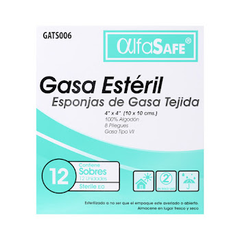 Gasa Alfa Trading Estéril 4X4 Caja X12Sob. X2Und.                       