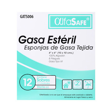 Gasa Alfa Trading Estéril 4X4 Caja X12Sob. X2Und.                       