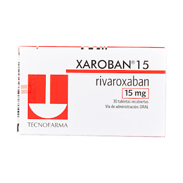 Xaroban Rivaroxabán 15 mg Adium Caja x 30 Tabletas  
