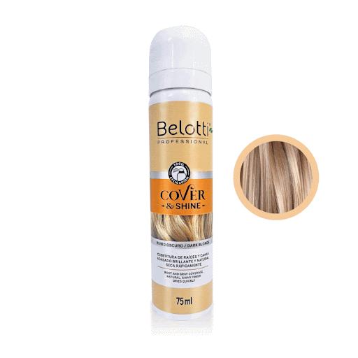 Cover & Shine Belotti Tono Rubio Oscuro x 75 Ml Belotti 75 Ml x 1 Cover & Shine de Belotti Professional es un colorante temporal para raíces y canasque brinda un acabado natural y brillante, con duración hasta el próximo lavado. Su aplicación es rápida, fácil. Ideal