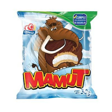FRACCIÓN GALLETAS GAMESA   MAMUT CHOCOLATE PAQUETE X6UND X26G. 