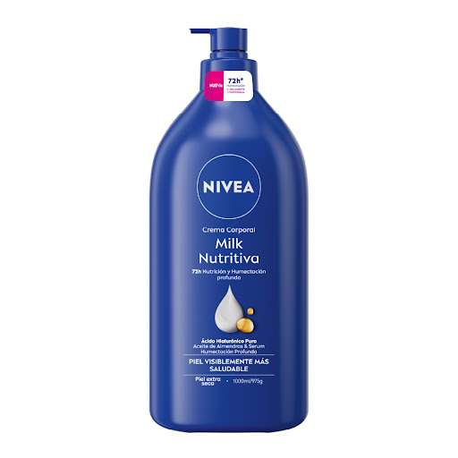 Crema Corporal Humectante NIVEA Body Milk Nutritiva Botella x 1000 ml