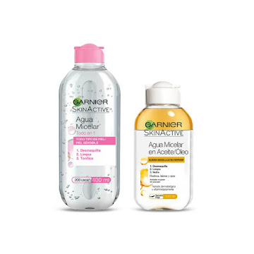 Combo Garnier Agua Micelar Clásica + Agua Micelar Bifásica  