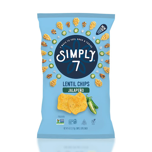 Chips de Lentejas Simply 7 Jalapeñas x 113 gr