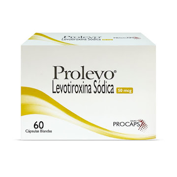 Prolevo Levotiroxina Sódica 50mcg Procaps Caja x 60 Cápsulas  