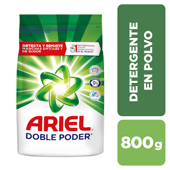 //DETERGENTE ARIEL AROMA ORIGINAL BOLSA X800G.                            