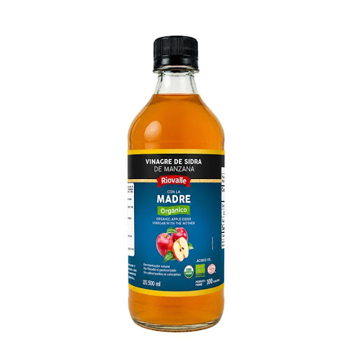 Vinagre de Manzana con la Madre orgánico Riovalle Megamarket Botella x 1 Vinagre de Manzana con la Madre orgánico RIOVALLE X 500 ml, conserva sus componentes naturales para mayor pureza y calidad. Ideal para aderezos, bebidas y preparaciones saludables. Sabor auténtico y v