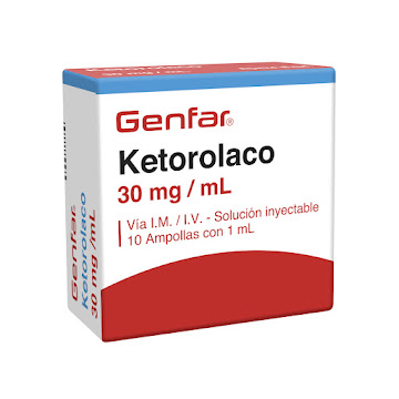 Ketorolaco 30mg/1ml Genfar Inyectable Caja x 10 Ampollas  