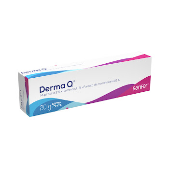 Derma Q Mupirocina + Clotrimazol + Mometasona 2%/1%/0.1% Sanfer Crema Tubo x 20 gr  