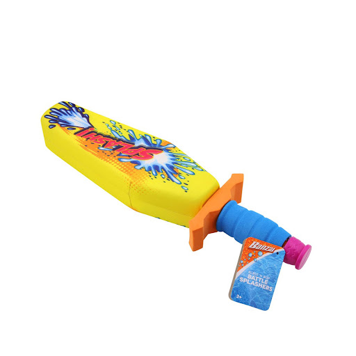 Lanzador de Agua Diseño Espada SunClub Caja x 1 Batalla de Salpicaduras, prepárate para la diversión con una increíble batalla  de agua, este lanzador con diseño de espada será el juguete perfecto para usarlo en familia y con amigos.