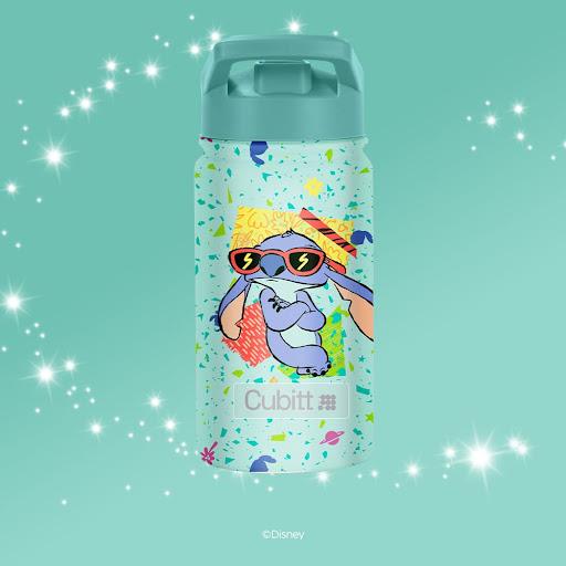 Termo para niños Jr + Mint Green Stitch Cubitt Bolsa x 1 Termo para niños Cubitt Jr + Lilo & Stitch: Hidratación divertida para niños. 414 ml, conserva frío 24h y caliente 12h. Con pajilla, acero inoxidable libre de BPA y tapa antifugas.