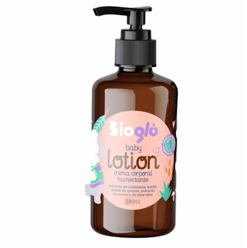 Baby Lotion crema corporal  Bioglú Lotion crema corporal x 280ml Crema corporal BIOGLÚ para la delicada piel del bebé.Formula diseñada para ayudar a humectar y acondicionar la delicada piel del bebe, dejándola suave e hidratada. Es un producto dermatológicamente co