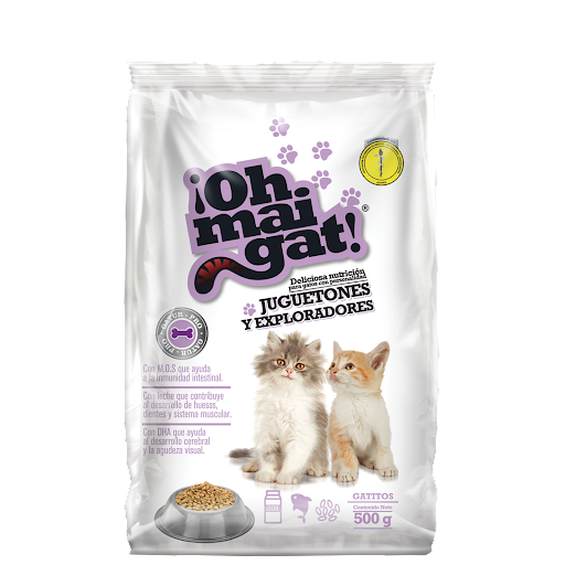 Alimento Para Gatos Oh Mai Gat Gatitos Juguetones x 500 mg