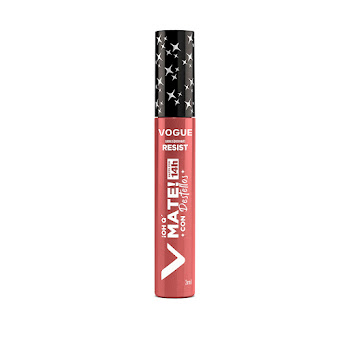 Labial Vogue Resist Mate Con Destellos Tono Fugaz Tubo x 3 ml  