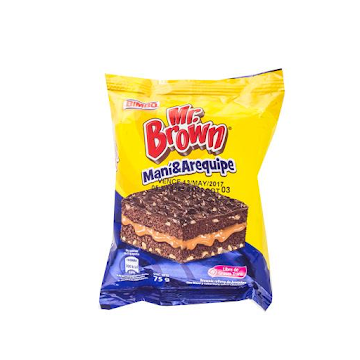 Brownie Bimbo Mr.Brown Maní & Arequipe x 75 gr  