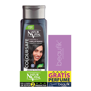 Shampoo Naturvital +   Mascarilla para Cabello Negro Oferta Pack x 300 ml  