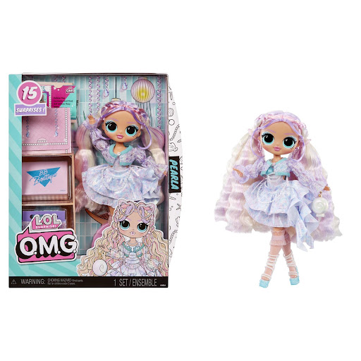Muñeca LOL Surprise O.M.G. Pearl Con 15 Sorpresas LOL Caja x 1 ĦDescubre el estilo glamoroso de la Muñeca O.M.G. Pearla de L.O.L. Surprise! Esta muñeca de moda viene con 15 sorpresas, incluyendo ropa y accesorios temáticos de sirena. Pearla tiene características 