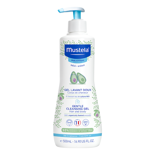 Gel Mustela Bebé Dermo-Limpiador Cabello Y Cuerpo x 500 ml