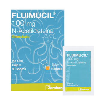Fluimucil N-Acetilcisteína 100 mg Zambon Fracción x 1 Sachet  