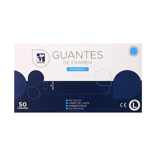 Guante Nitrilo Farmatodo   L Caja x 50 und
