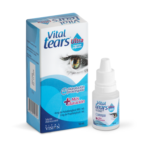 Vital Tears Ultra Polietilenglicol + Propilenglicol 4mg/3mg Vital Vision Frasco x 10 ml
