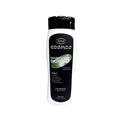 Shampoo Anticaída Masculino CMS Cosmos Bioxin 5 CMS Cosmos Pote x 1 Nuestro shampoo de uso masculino libre de sales, enriquecido con minoxidil al 5%, es la elección perfecta para los hombres que buscan un cabello fuerte, saludable y con una apariencia más densa. Diseñ