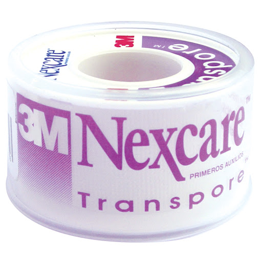 Cinta de Plástico Nexcare Transpore 24X5 Carrete x 1 und
