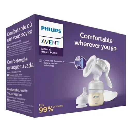 Extractor de leche manual Philips Avent con tecnología Natural Motion, almohadilla de silicona adaptable, 1 set, SCF430/13 Avent Caja x 8 undefined
