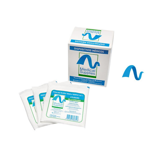 Gasa No Tejida Estéril 10 x 10 cm – Sobre x 5 Unidades Medical Supplies  Display x 20 Sobres  x 20 Gasa no tejida estéril de 10x10 cm, presentada en display por 20 sobres. Suave, altamente absorbente y con bajo desprendimiento de pelusa. Ideal para limpieza y protección de heridas en uso clínico y 