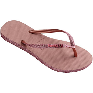 Sandalias Havaianas Slim   Sparkle Rosa T37-38 x 1 par 