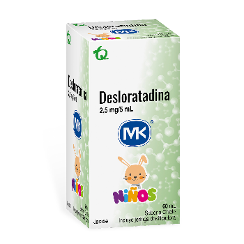 **Desloratadina 2.5Mg/5Ml Mk Jarabe x 60Ml  