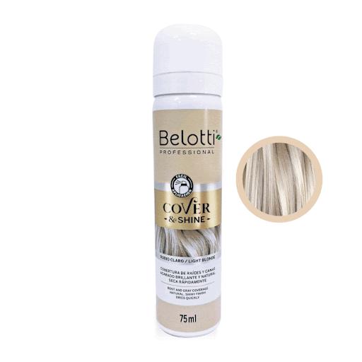 Cover & Shine Belotti Tono Rubio Claro x 75 Ml Belotti 75 Ml x 1 Cover & Shine de Belotti Professional es un colorante temporal para raíces y canasque brinda un acabado natural y brillante, con duración hasta el próximo lavado. Su aplicación es rápida, fácil. Ideal
