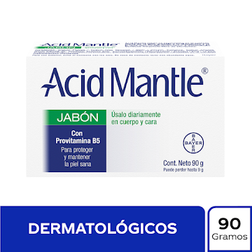 Acid-Mantle Acetato de Aluminio 0.05g Jabón en Barra Bayer Caja x 90 gr  