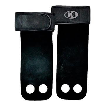 Calleras Crossfit De Cuero Ideal Para Pesas Gym Calistenia Negro / S K6 PAPELETA x 2  