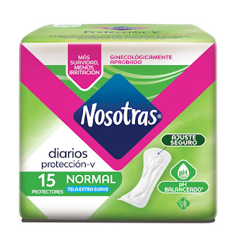 Protectores Nosotras   Diarios Normal x 15 Und  