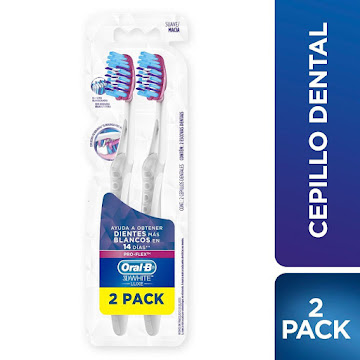 //Oft Cepillo Dental Oral B Pro-Flex 3D White 38 Sueave 2X1  
