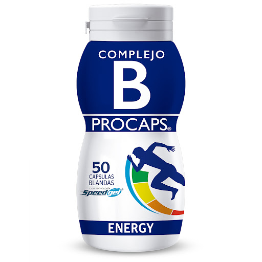 Complejo B Tiamina Mononitrato + Riboflavina 5,4mg/5mg Procaps Frasco x 50 Cápsulas