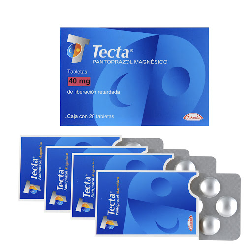 Tecta Pantoprazol Magnésico 40 mg Takeda Caja x 28 Tabletas