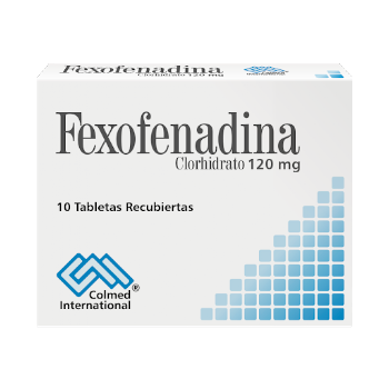 Fexofenadina Clorhidrato 120 mg Colmed Caja x 10 Tabletas  
