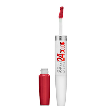 Labial Maybelline Super Stay 24 Mc Couleur 2 Etapes Reno 25 x 1 und  