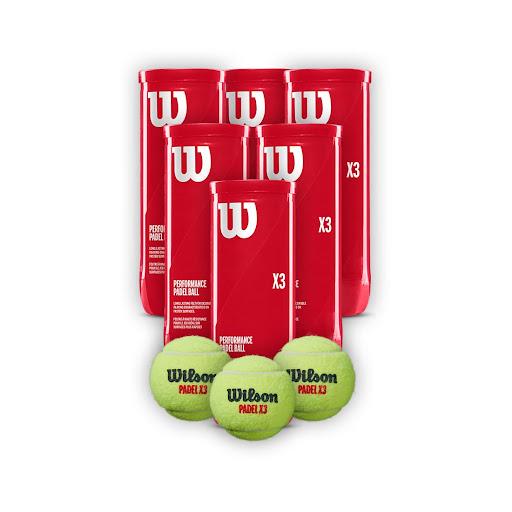 Combo de Pelotas de Padel Wilson Tarro 3P X 6T Wilson Tarros x 6 Combo de Pelotas de Padel Wilson Tarro 3P X 6TDiseñada para ofrecer la mejor combinación de consistencia, durabilidad y jugabilidad, la serie X3 de Wilson eleva las expectativas de rendimiento de la p
