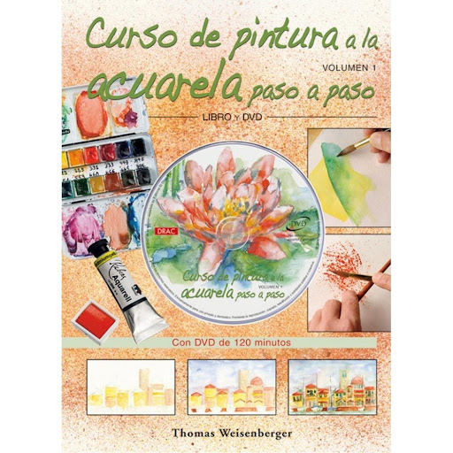 Curso De Pintura A La Acuarela Paso A Paso. Libro Y Dvd Editorial Del Drac Libro x 1.0 CURSO PINTURA ACUARELA PASO A PASO(INC.DVD)   El libro introduce al aficionado en el mundo de la acuarela, considerada no sólo comuna de las técnicas de pintura más expresivas, sino también de las más