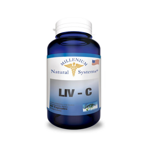 LIV - C (protector hepático) X 60 Natural Systems Frasco x 60 La combinación de vitaminas del complejo B junto con plantas como el cardo mariano, raíz de regaliz, alcachofa, se utilizan como coadyuvantes para el buen funcionamiento hepático y el sistema digestiv