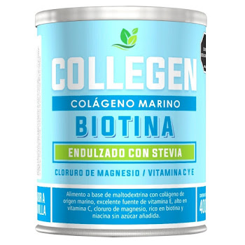 Colágeno Marino Collegen con Biotina Lata x 400 gr  