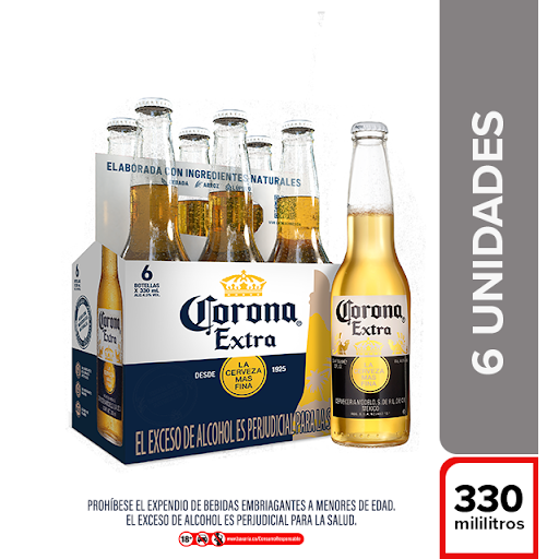 Cerveza Corona Sixpack x 
