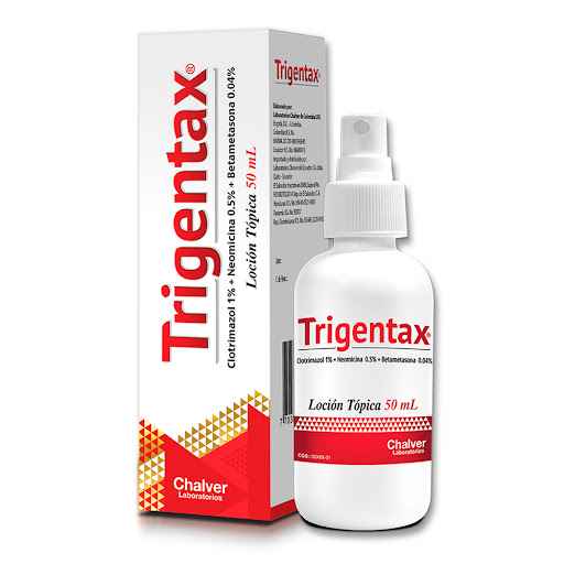 Trigentax Clotrimazol + Neomicina + Betametasona 1/0.5/0.04% Chalver Frasco x 50 ml