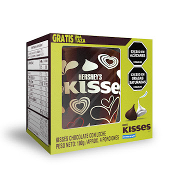Chcoolates Hersheys   Kisses con Mug Regalo x 100 gr 
