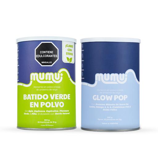 Combo Vida Mumu Tarro x 500 gr Batido Verde en Polvo + GLOW POP

Una combinación pensada para cuidar tu cuerpo y tu bebé desde adentro, en una etapa donde todo cambia.

GLOW POP (Multivitamínico): Nutrición completa para ti y tu be
