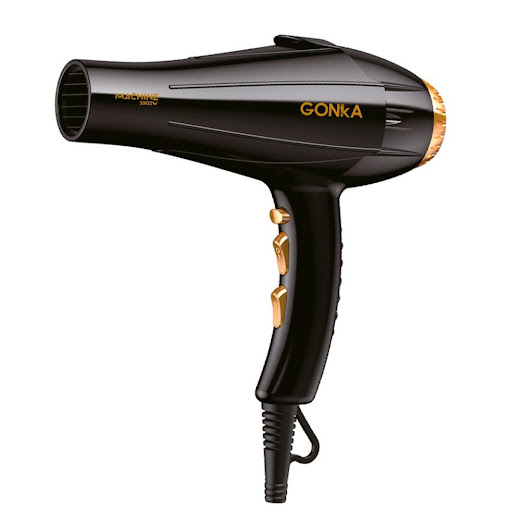 Secador Machine Profesional Turbox Gonka Caja x 1 Secador Profesional Gonka Machine con motor AC de 3900W, 3 velocidades, 2 temperaturas, botón de aire frío y cable de 3 m. Potencia y resistencia para uso prolongado.