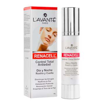 CREMA LAVANTE PARIS   RENACELL CONTROL TOTAL ANTIEDAD DÍA Y NOCHE X50G 